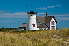 Stage Harbor Lighthouse on the Cape Cod National Seashore